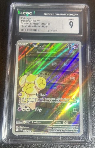 2023 Pokemon Scarlet & Violet 213/198 Fidough IR Holo CGC 9 MINT