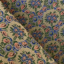 Antique 1920's brocade jacquard fabric sample UNUSED vintage upholstery tap