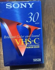 Sony VHS-C Premium Single Tape 30 Minute SP 90 Minute EP New Camcorder Tape NEW