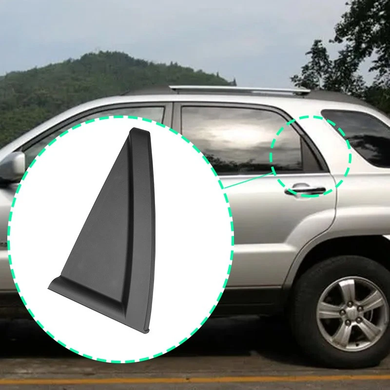 Puerta trasera ventana exterior Delta moldura moldura izquierda derecha para Kia Sportage 2005-10 Foto 3 de 4