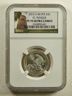 2012 S Silver Proof 25c El Yunque NP America the Beautiful NGC PF70 Ultra Cameo