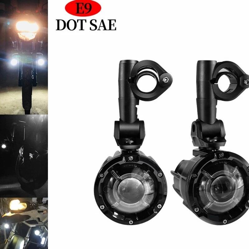 Luces auxiliares para BMW R1200GS F800GS F700GS F650 K1600 faros antiniebla de conducción puntual Foto 4 de 4