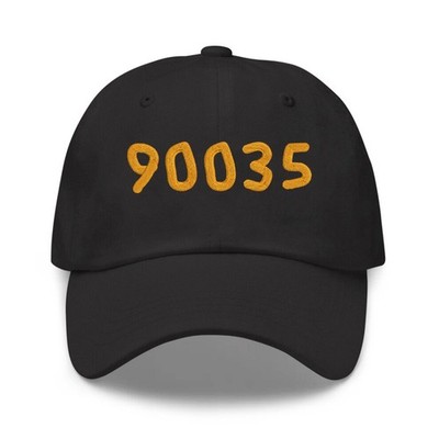 Custom zip code embroidered black dad hat, your favorite zip code cap, cool gift