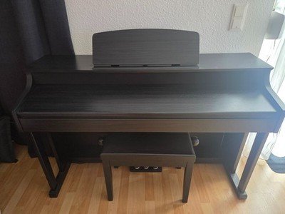 E-Piano mit Klavierbank, schwarz, Thomann, Klavierbank höhenverstellbar