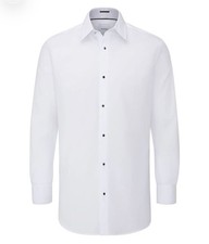 Skopes White Slim Luxury Formal Tailored Fit Dress Shirt RRP 49