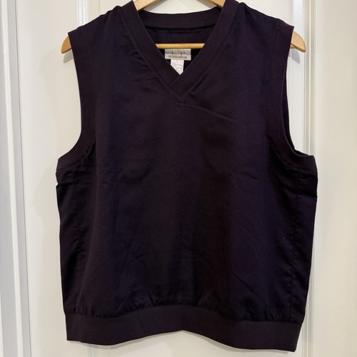 EP Pro Plum purple performance golf vest pullover size large spring minimalist