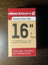 Blackburn 16" Inner Tube 1.75-2.25" Schrader Heavy Duty Bicycle w/ Tire Levers
