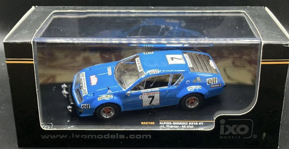 Ixo 1/43 Alpine Renault A310 #7 3rd Tour de Corse 1974 #RAC139 - Image 2 of 3