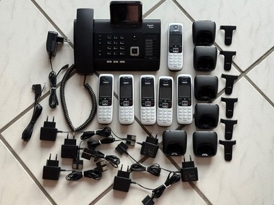 Gigaset DL500a mit 6 Mobiltelefonen Gigaset C430HX