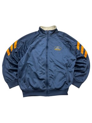Adidas Big Logo Backprint Vintage Trackjacket   Blau/Orange