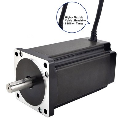 STEPPERONLINE Nema 34 Schrittmotor 12Nm 1.8 deg 6A Φ14mm CNC Mill Router Motor