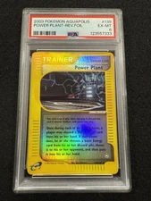 Pokemon Power Plant Reverse Holo 139/137 from Aquapolis in a PSA 6!