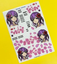 RC Diecast or plastic kit 18th 1:18 scale JAPANESE ITASHA drift stickers set 1