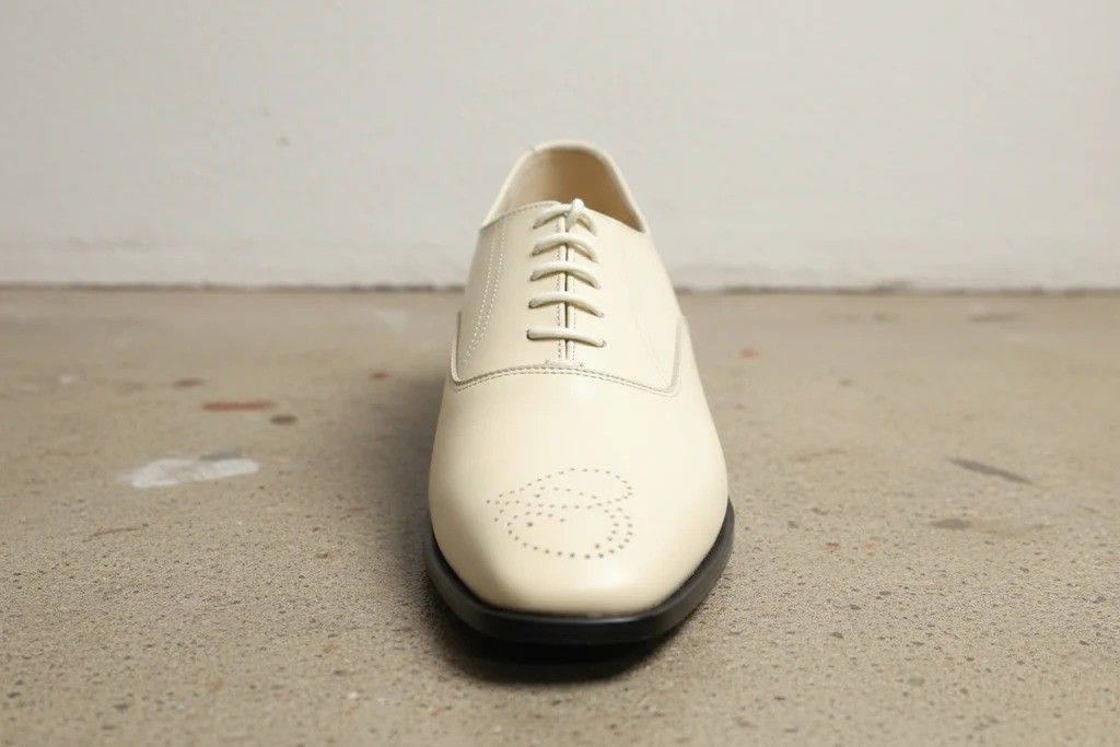 cream color dress shoes Handmade Men Cream color brogue shoes, Men Ivory dress shoes, Party shoes  men