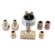 8 PCS/SET Universal Inline Hydraulic Brake Light Switch Kit Fits for 3/16 or 1/