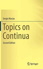 TOPICS ON CONTINUA By Sergio Macias - Hardcover *Excellent Condition*
