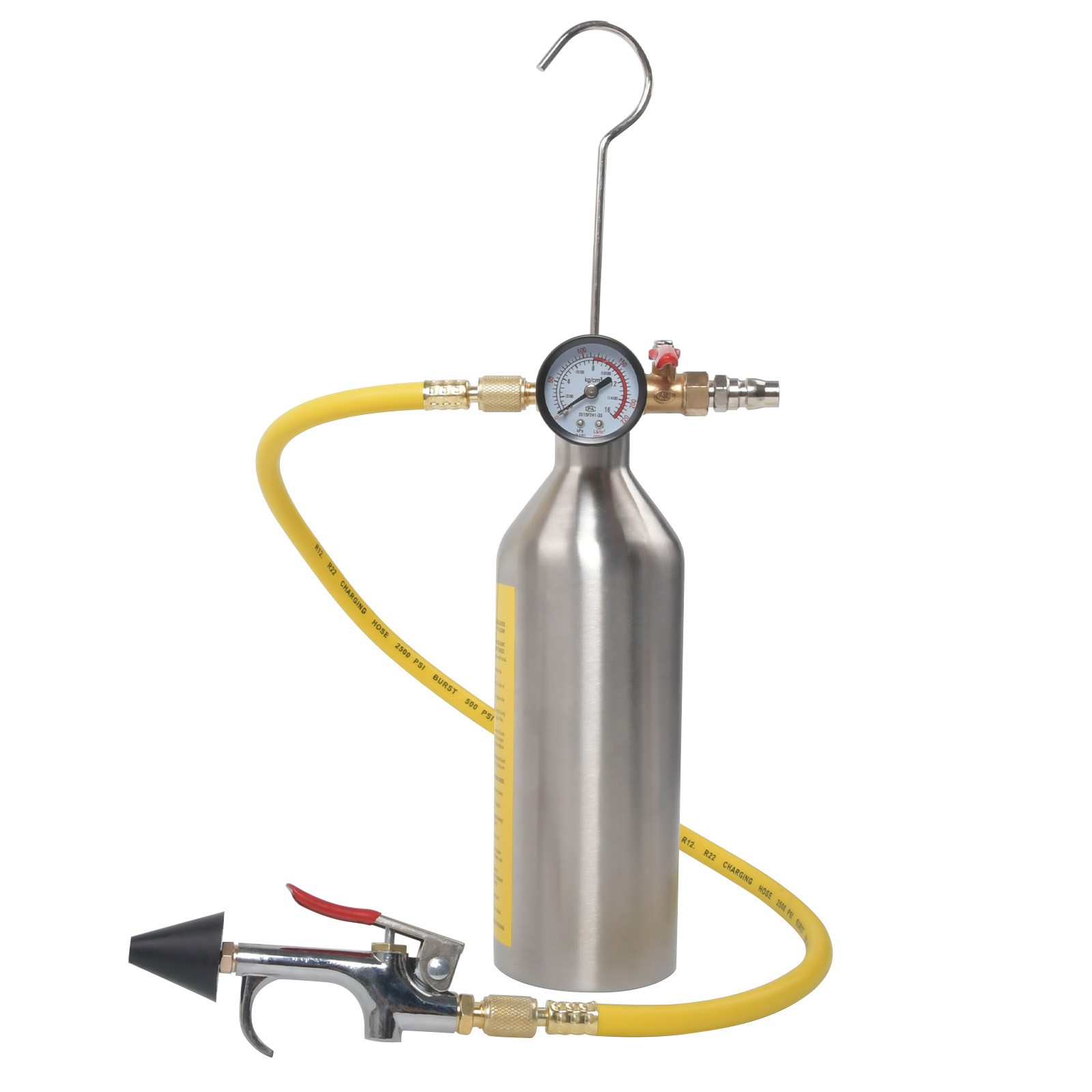 AC Flush Set Air Conditioner System Clean Canister Gun for R134a R12 R22 R404a