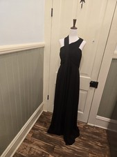 Sz 16 Floor Length Evening Gown "Ever Pretty" Halter Neckline Ruched Bodice NWT