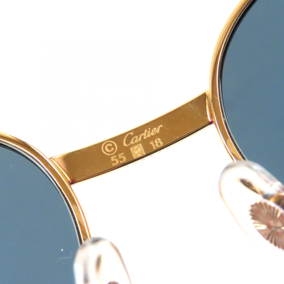 Cartier Cartier Trinity Sunglasses Gold Silver Bordeaux Metal Sunglasses CARTIER Trinity Brenice 55mm Red Composite Frame Sunglasses  main image 3