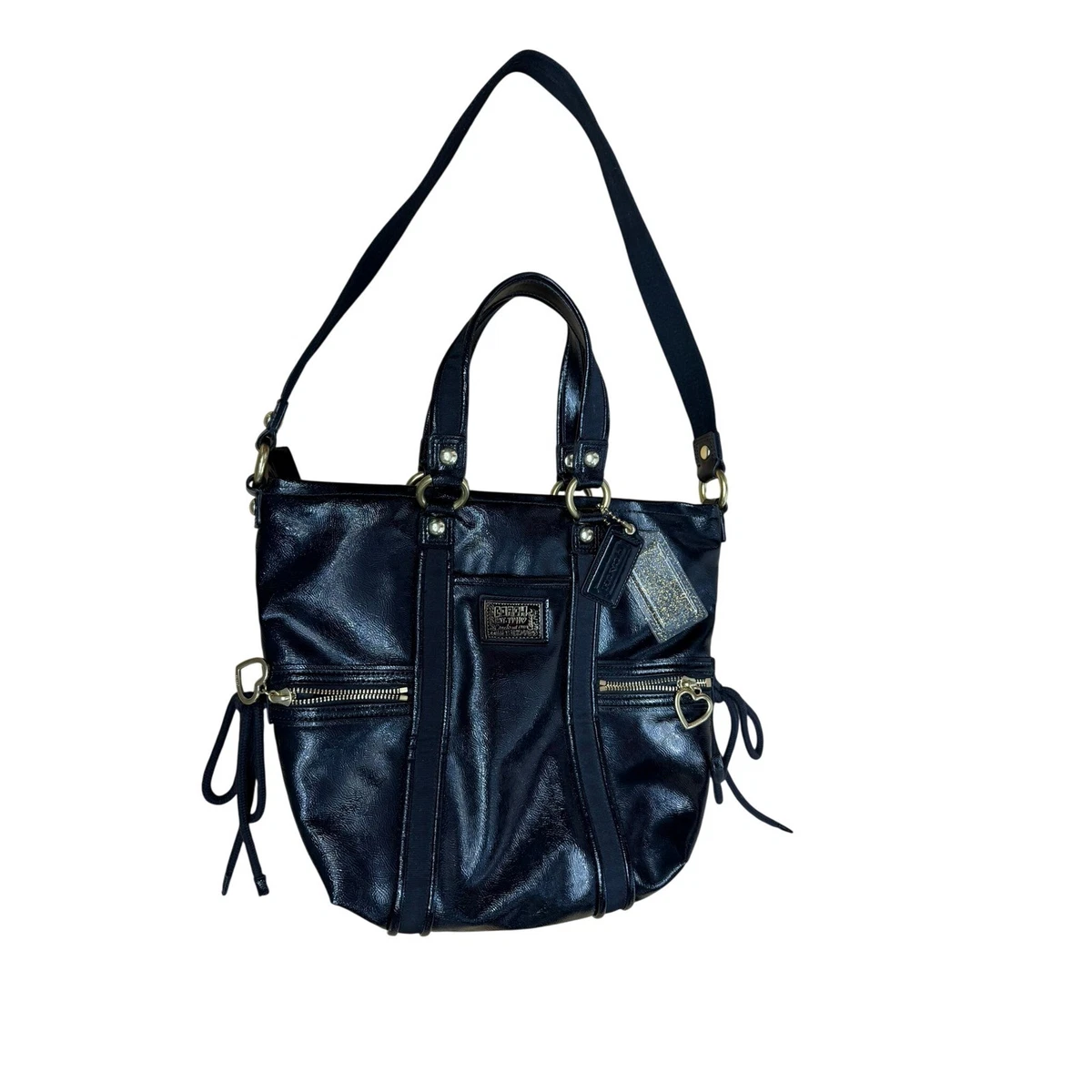 Coach Poppy Drawstring Leather Exterior Bags & Handbags for Women 