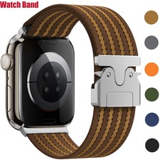 Braided Nylon Sport Watch Band For Apple Watch 12 11 10 9 8 7 6 5 SE/Ultra 49mm