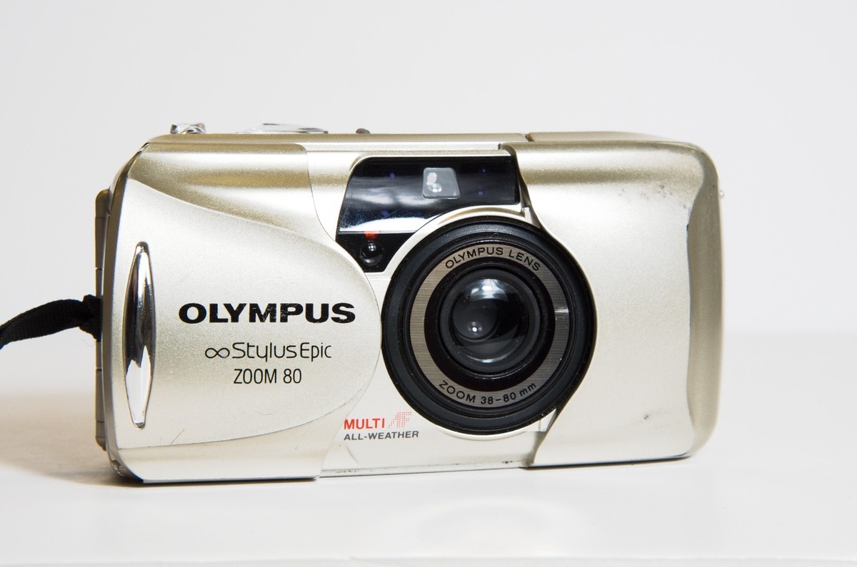 OLYMPUS Stylus Epic ZOOM 80 シルバー中古 Olympus Stylus Epic Zoom 80 MJU II 35mm Point Shoot Camera