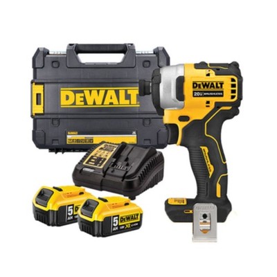 DEWALT DCF809P2 20V MAX Brushless 1/4'' Schlagschrauber 5Ah 2-Akku-Set