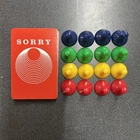 1958 Parker Brothers SORRY Vintage Board Game Pieces And Cards