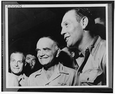 Photo:U.S. Army Air Force Officers Group Portrait 1940s Military Men