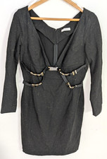 Gianni Versace Collection Black Evening Dress with Zip Closure EU Size 48 - E17