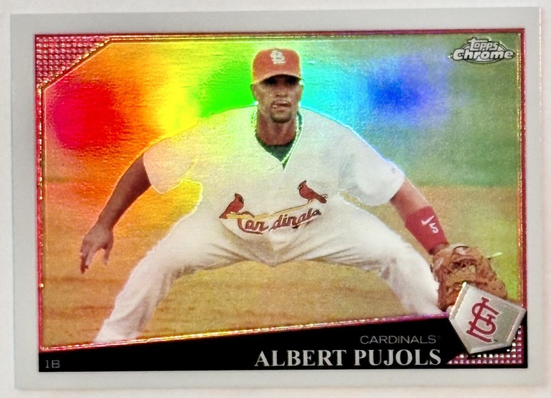 2009 Topps Chrome Albert Pujols Refractor #86 Cardinals