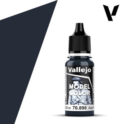Vallejo 17ml Bottle Acrylic Dark Sea Blue Model Color 70.898