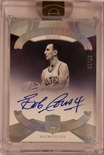BOB COUSY AUTO 2021-22 Panini Eminence Gilded Graphs /10 HOF BOSTON CELTICS 👑