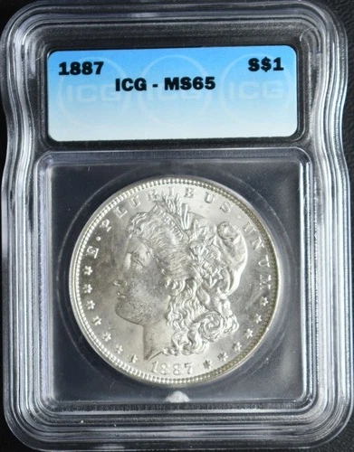 1887 Morgan Dollar ICG MS65