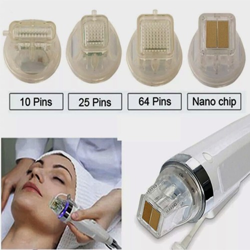 New Disposable Gold Plated Cartridge Head 10/25/64/nano Pins for Beauty Machine. - 第 1/5 張圖片