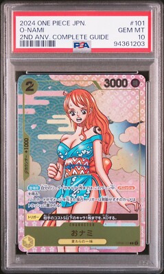 PSA 10 Nami 2024 One Piece Card Japanese 2nd Anniversary PSA 10 Nami 2024 One Piece Card Japanese 2nd Anniversary