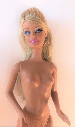 BARBIE Blonde, Blue Eyes, Tan, Jointed Knees, Bent Arms 1999 Nude for OOAK Used - Picture 6 of 8