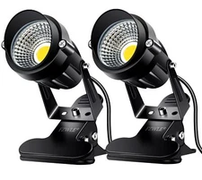 Spot Lights Clamp Indoor Spotlights 7W Clip on Lights Daylight White Uplights...