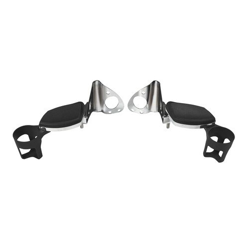 Rear Passenger Arm Rests W/ Drink Holder Fit For Harley Touring 2014-2025 - Bild 5 von 11