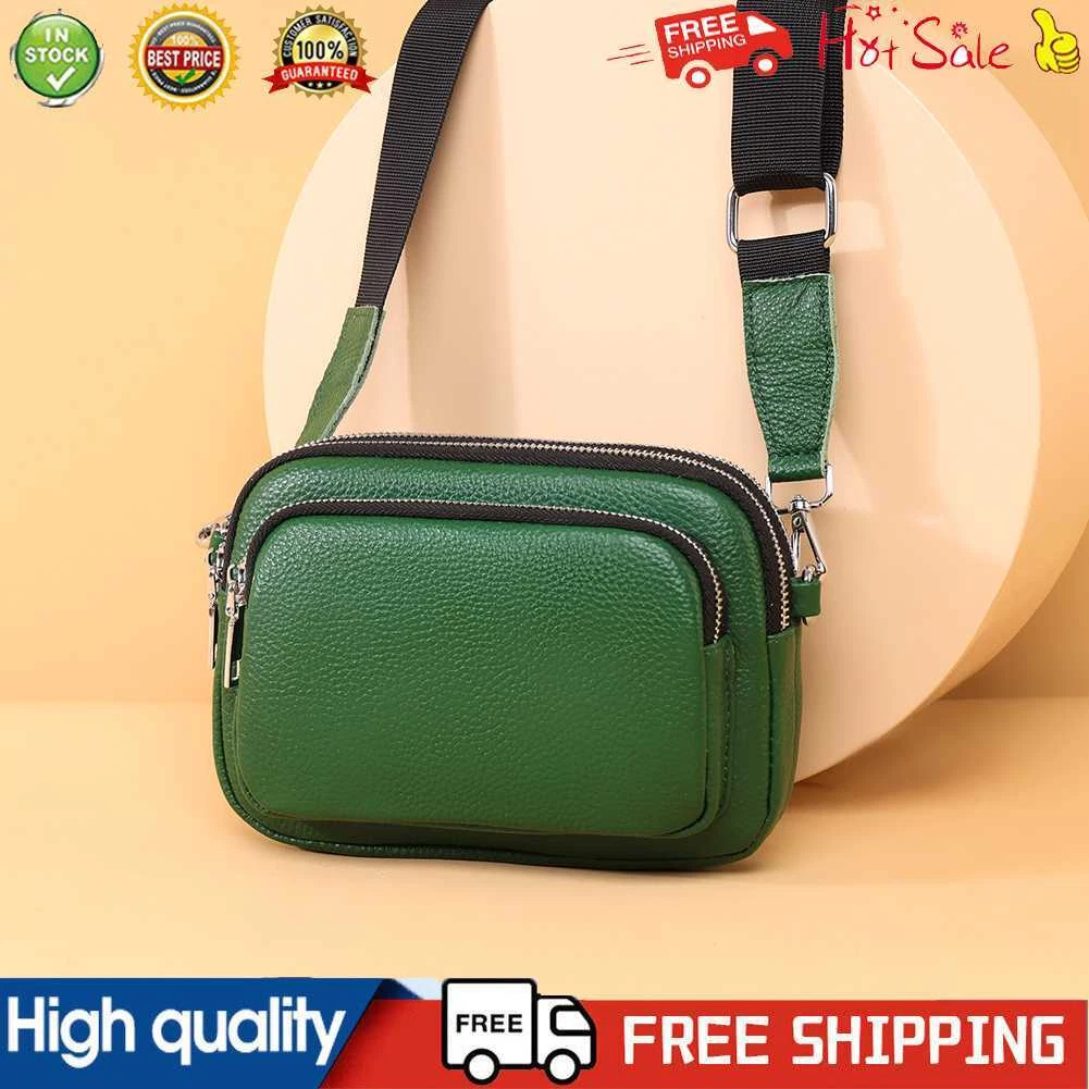 Yucurem Genuine Leather Women Crossbody Bag Casual Small Camera Bags for  Work (Green) 