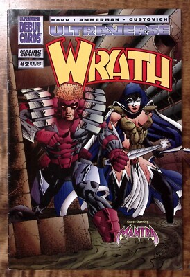 1994 ULTRAVERSE WRATH GUEST STARRING MANTRA #2 MALIBU COMICS Z4423