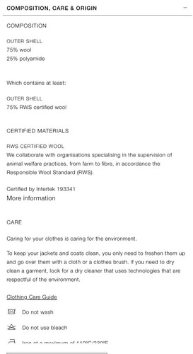 ZARA NEU MIT ETIKETT 2024. DUNKELGRAUER OVERSIZED MANTEL AUS WOLLMISCHUNG X STEFANO PILATI. 9214/878 - Bild 8 von 8