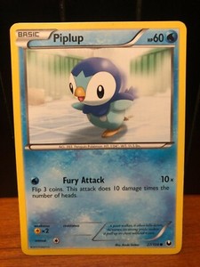 CARTA POKEMON PIPLUP 27/108 DARK EXPLORERS 2012 COMUNE INGLESE