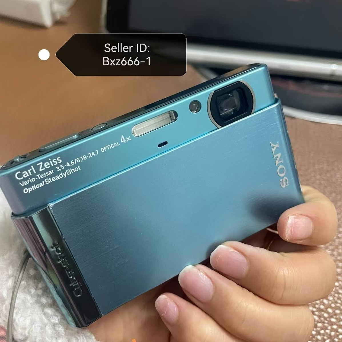 デジカメ cyber shot ブルー DSC-T90 SONY DSC-T90 12.1MP 4x Optical Zoom CCD Vintage Digital Camera 100