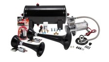 Kleinn Automotive Air Horns Hk5 Black Dual Train Horn Kit Kleinn Automotive Air Horns Hk5 Black Dual Train Horn Kit