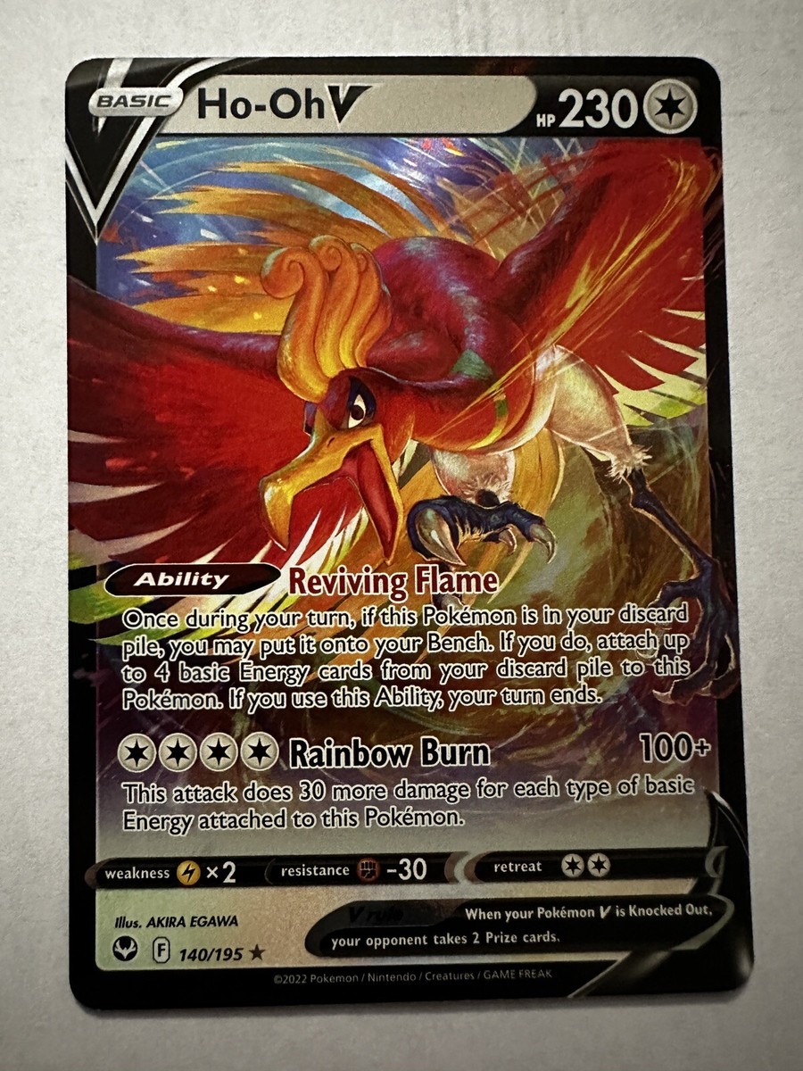 ho oh v pokemon card price Ho-Oh - Silver Tempest #187 & Value ($7.37) If you use this Ability Ho-oh GX EX M MEGA