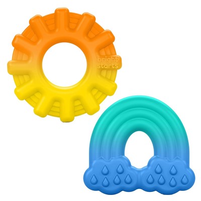 Bright Starts Chance of Smiles Silicone Teether 2-Pk, 2pk 