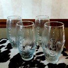 Set of 4 Football Shaped Glasses 23oz.