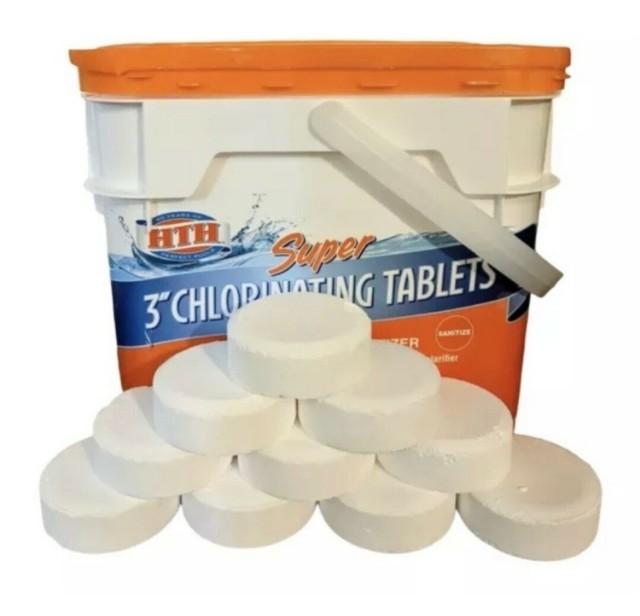 HTH Super 42034 3 inch Chlorine Tablets 25lbs for sale online eBay