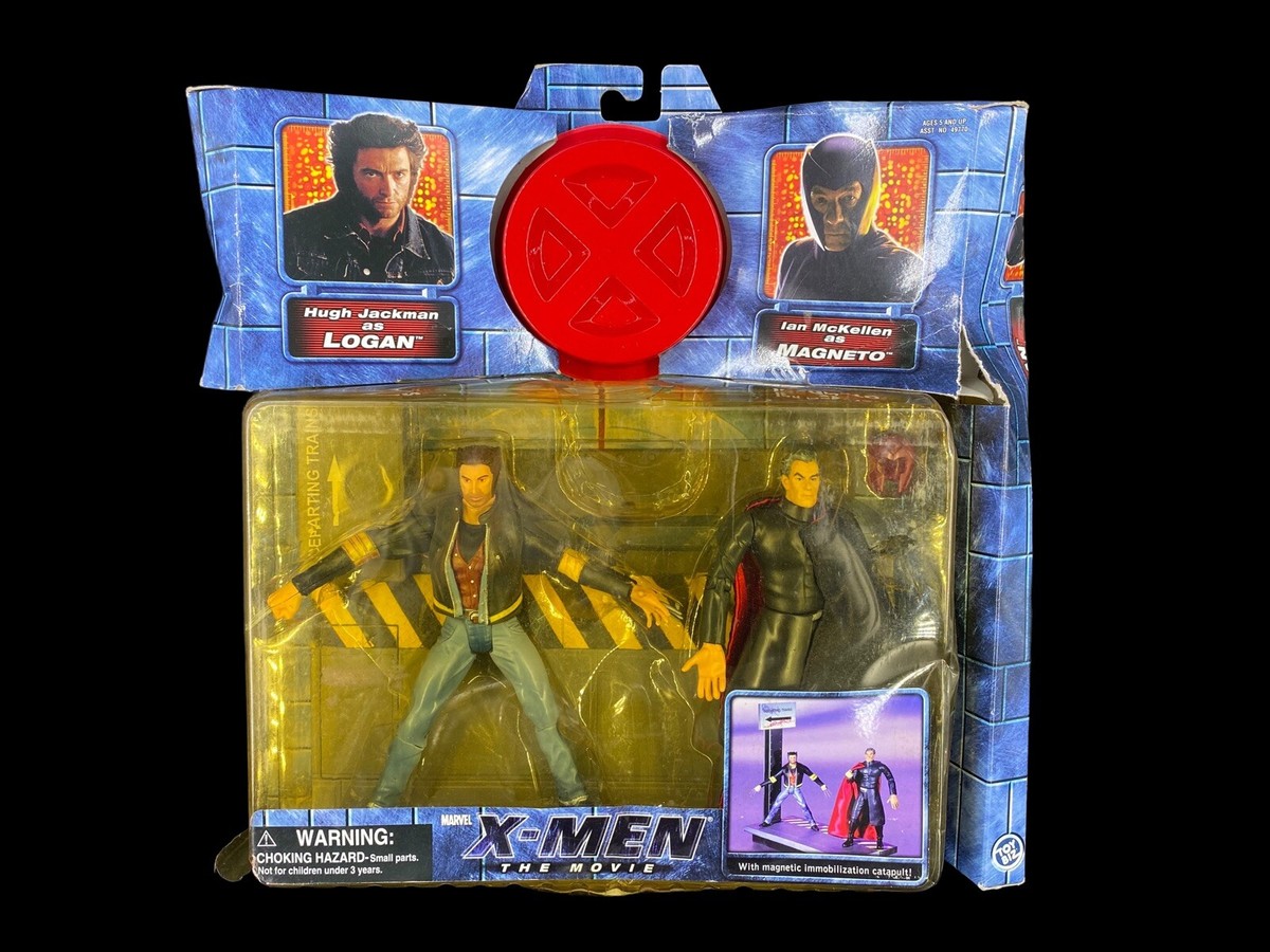 Vintage 2000 Toy Biz Marvel X-Men Movie Logan vs Magneto